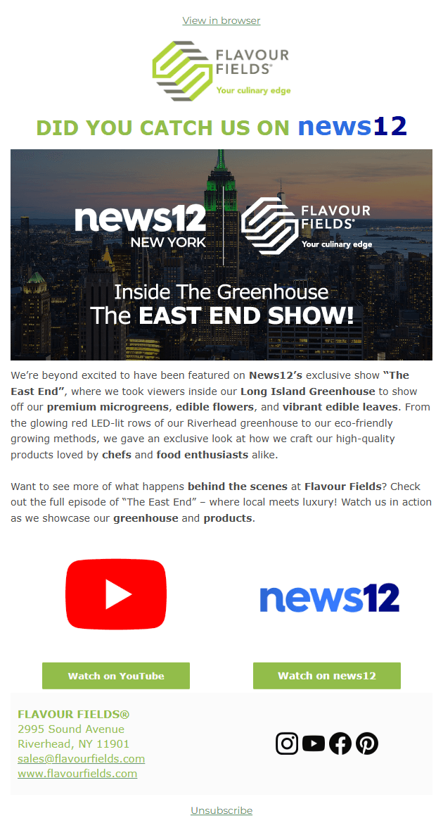 DID YOU CATCH US ON news12