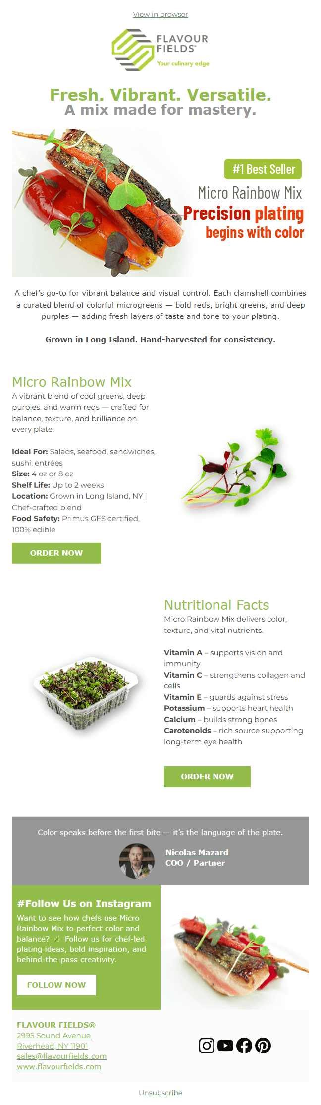 Fresh. Vibrant. Versatile.A mix made for mastery.