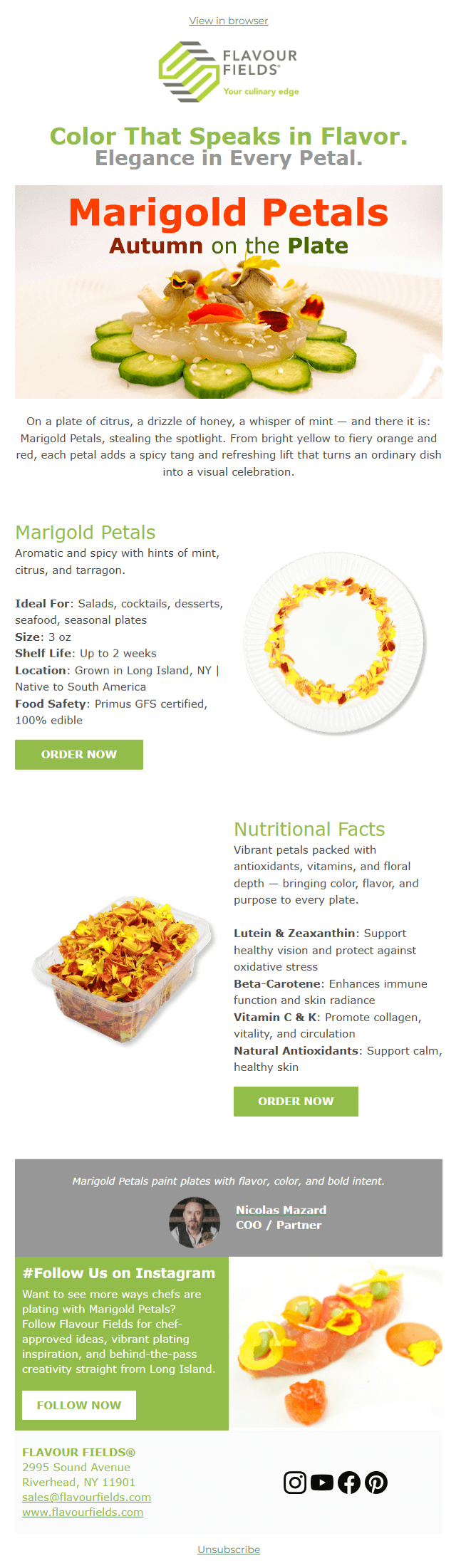 Color That Speaks in Flavor.Elegance in Every Petal.