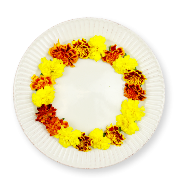 Marigold Flowers Plating