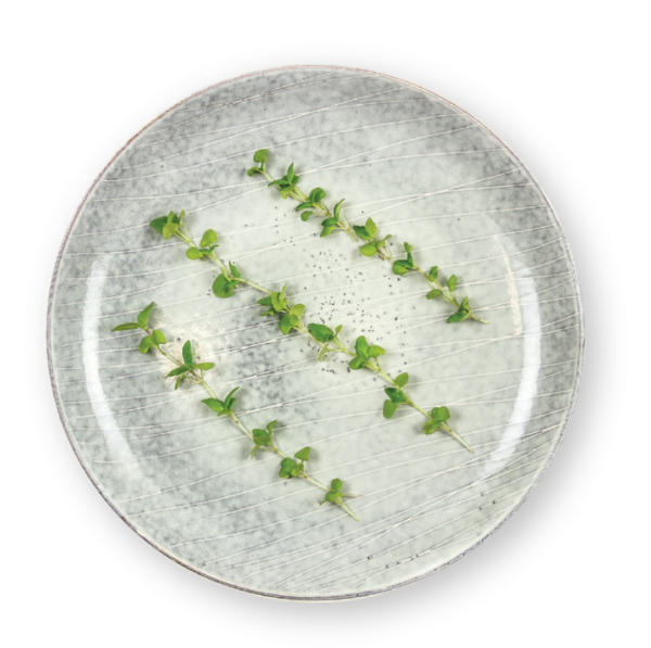 Micro Basil Lemon Plating