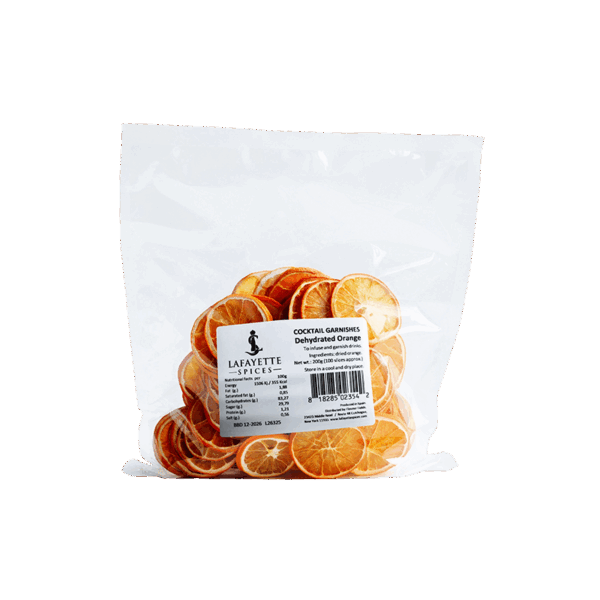 Lafayette Spices Dehydrated Orange Slices – Long Island made garnish for bars and kitchens in New York